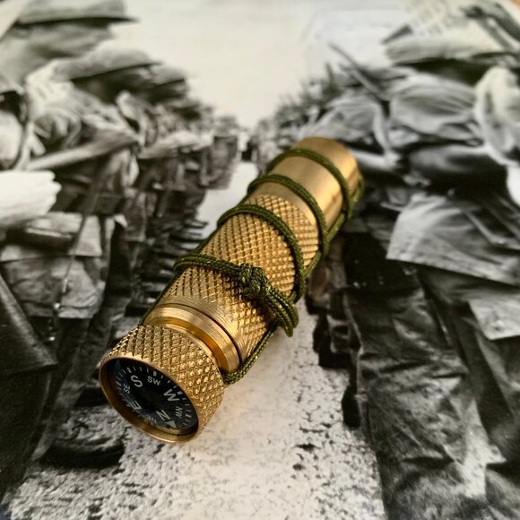 The Best Made Co brass capsule match case with compass - Picture 10 of 12